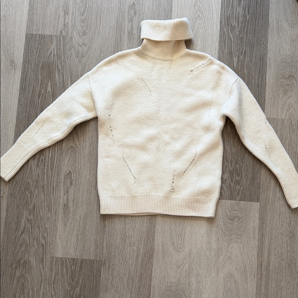 Michael Kors Cream Turtleneck Sweater